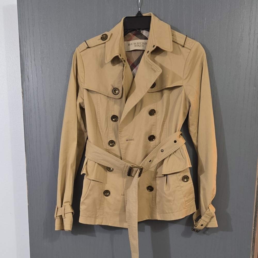 Burberry Trench Coat, Size 2